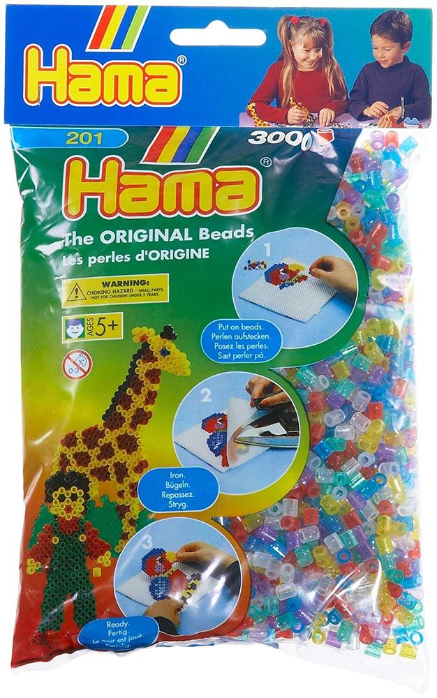 Sachet 3000 perles Hama - MIDI - mélange pailleté - 20154