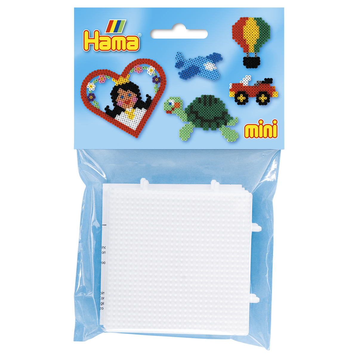 Mini plaque pour perles Hama - 2 Petits carrés assemblables - 5202