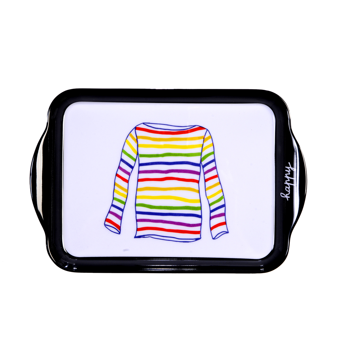 Mini-plateau - 21x14 cm - Marinière happy