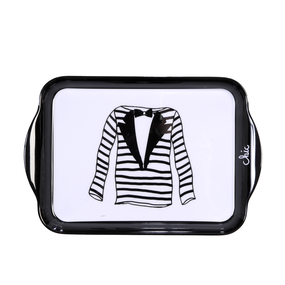 Mini-plateau - 21x14 cm - Marinière chic 