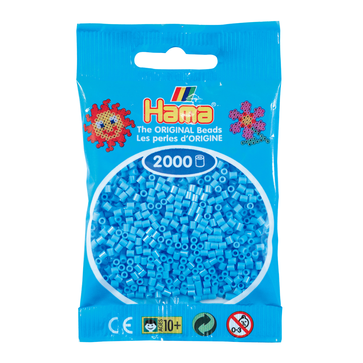 Sachet 2000 Mini perles Hama - bleu pastel - 50146