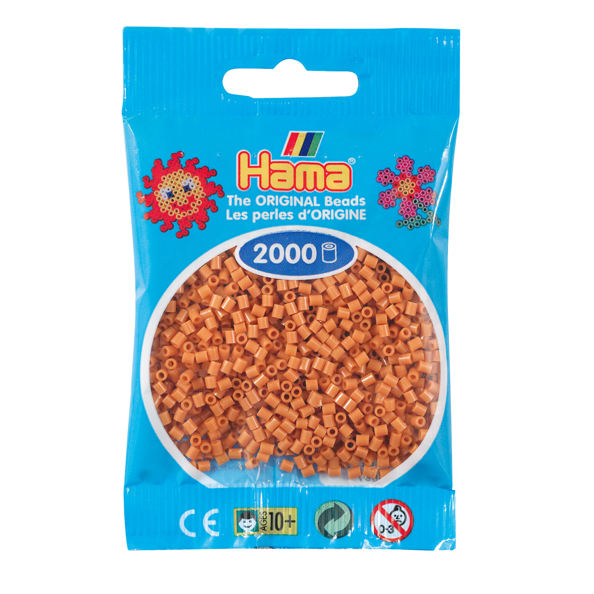 Sachet 2000 Mini perles Hama - marron clair - 50121