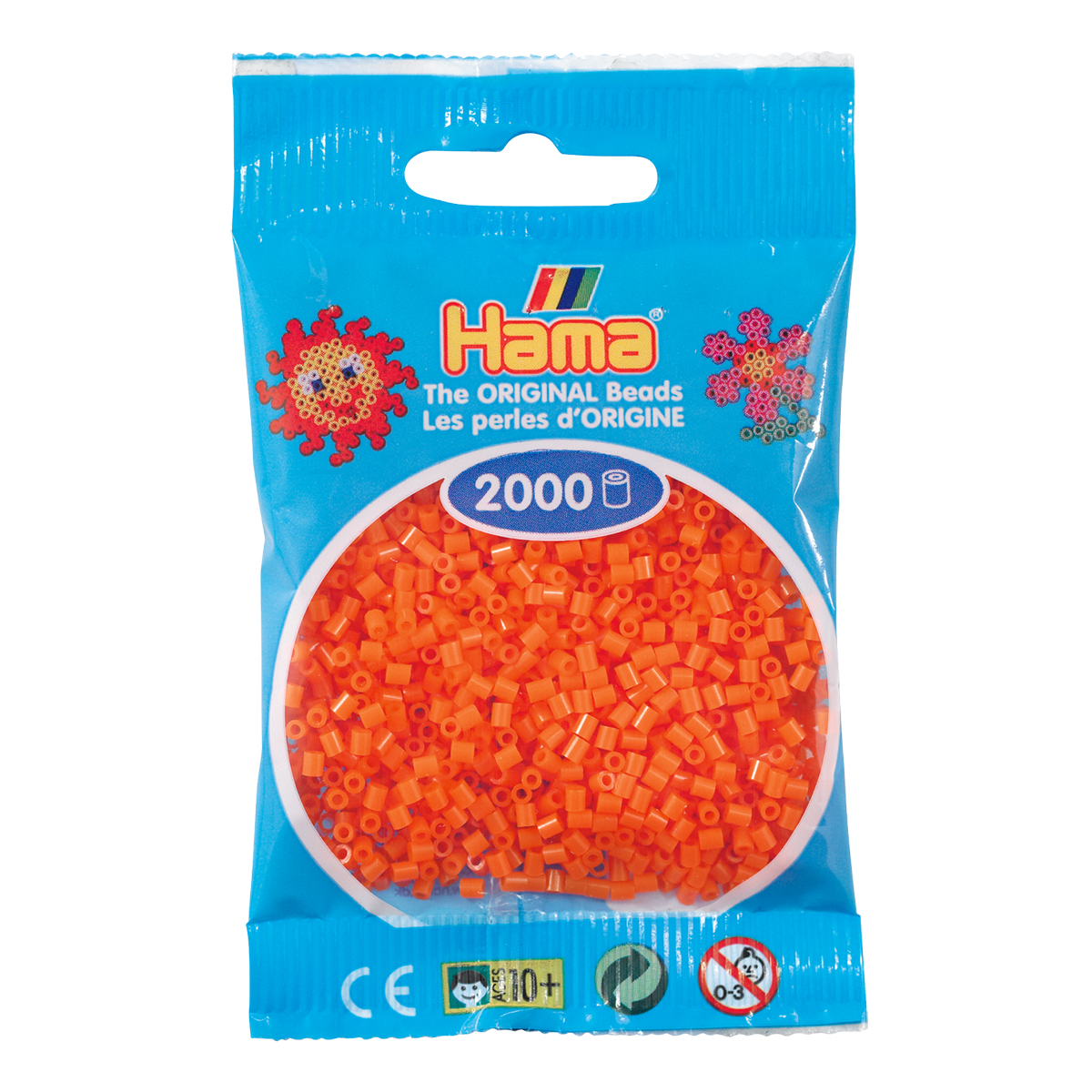 Sachet 2000 Mini perles Hama - orange - 50104
