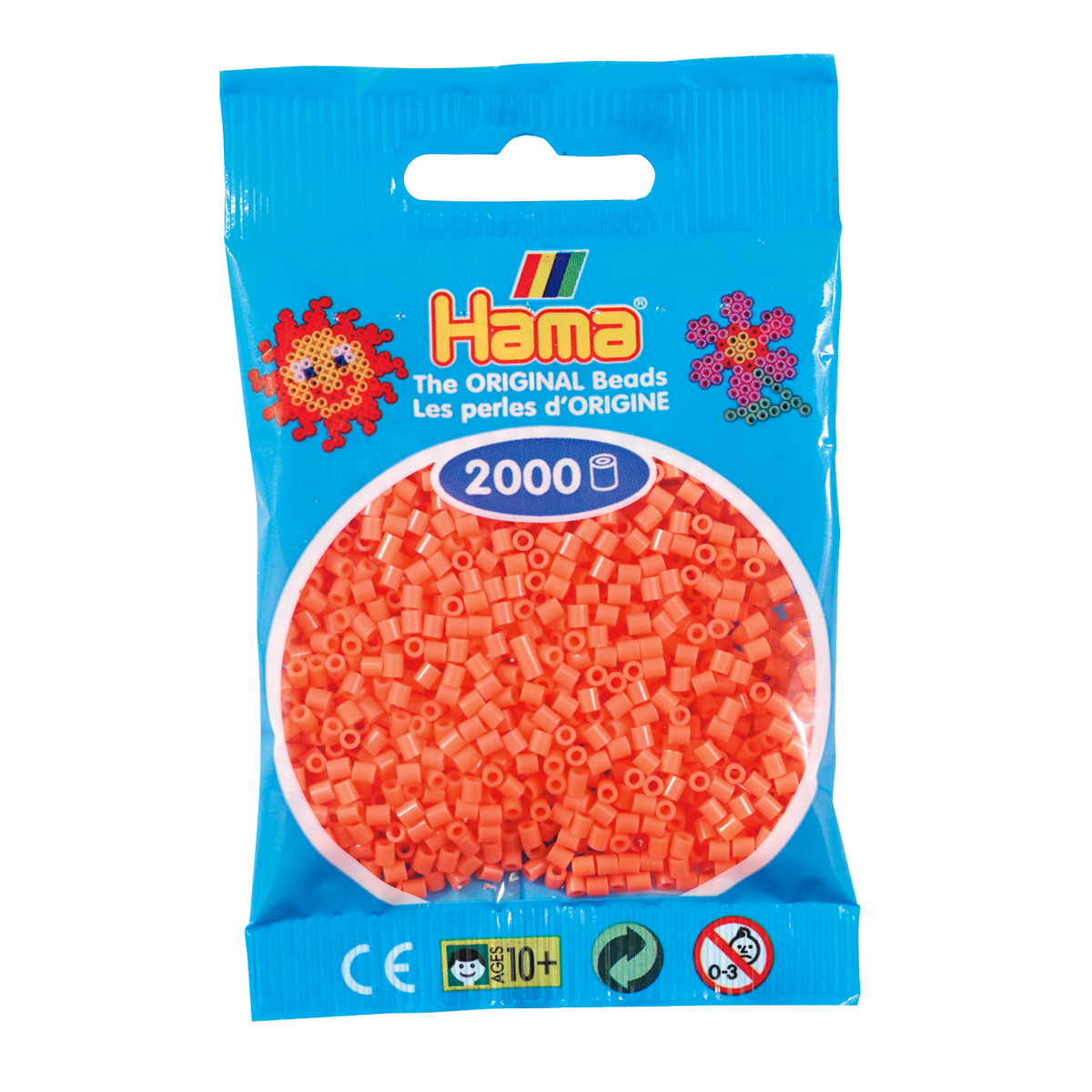 Sachet 2000 Mini perles Hama - rouge pastel - 50144