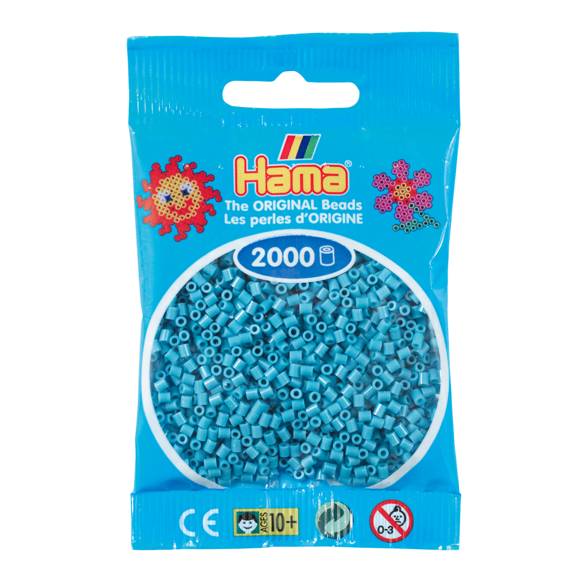 Sachet 2000 Mini perles Hama - turquoise - 50131