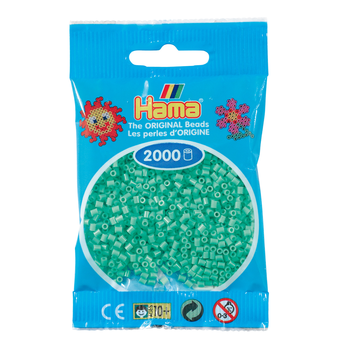 Sachet 2000 Mini perles Hama - vert clair - 50111