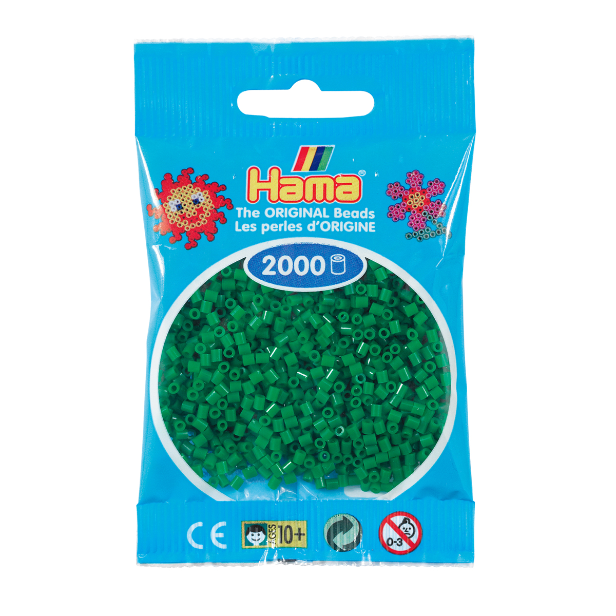 Sachet 2000 Mini perles Hama - vert - 50110