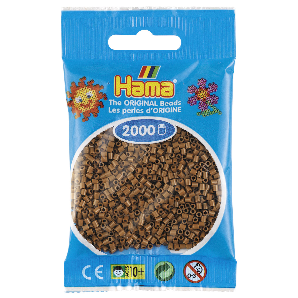 Sachet de 2000 mini-perles Hama - MIDI - Marron glacé