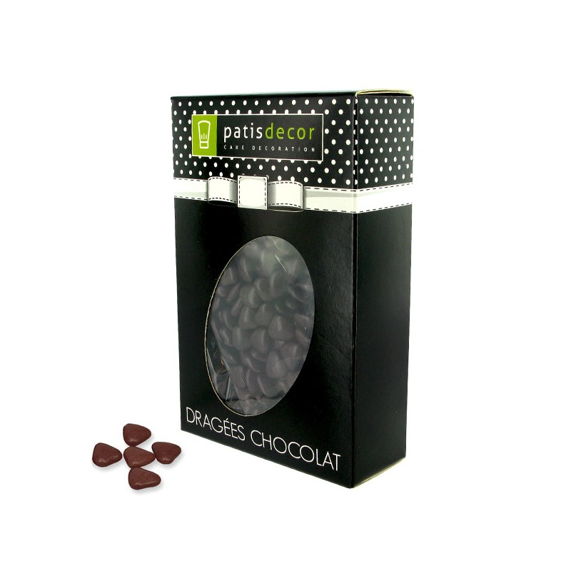 Mini-coeurs chocolat marron - 500g - Patisdécor