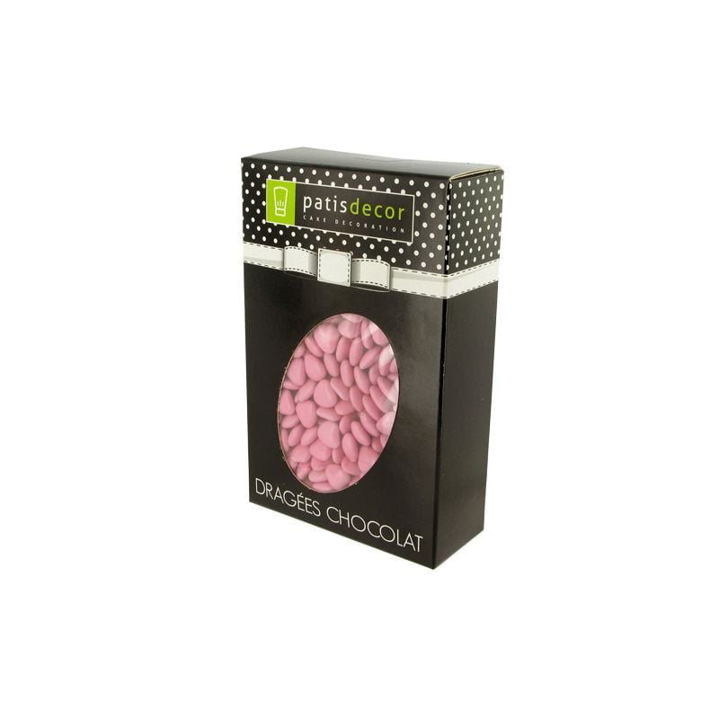 Mini-cœurs chocolat roses - 500 gr - Patisdécor
