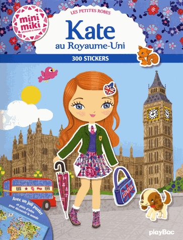 Les petites robes - Kate au Royaume-Uni - 300 stickers