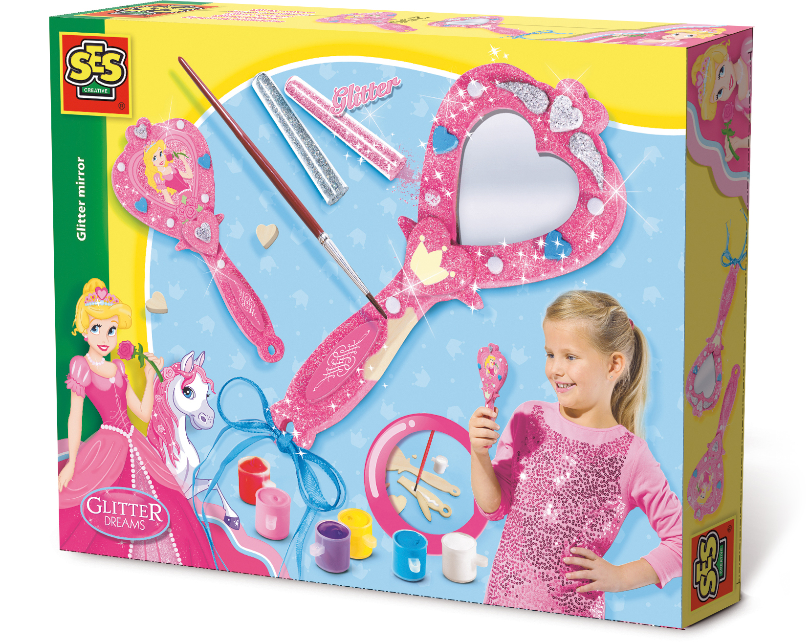 Coffret miroir à paillettes - SES Créative