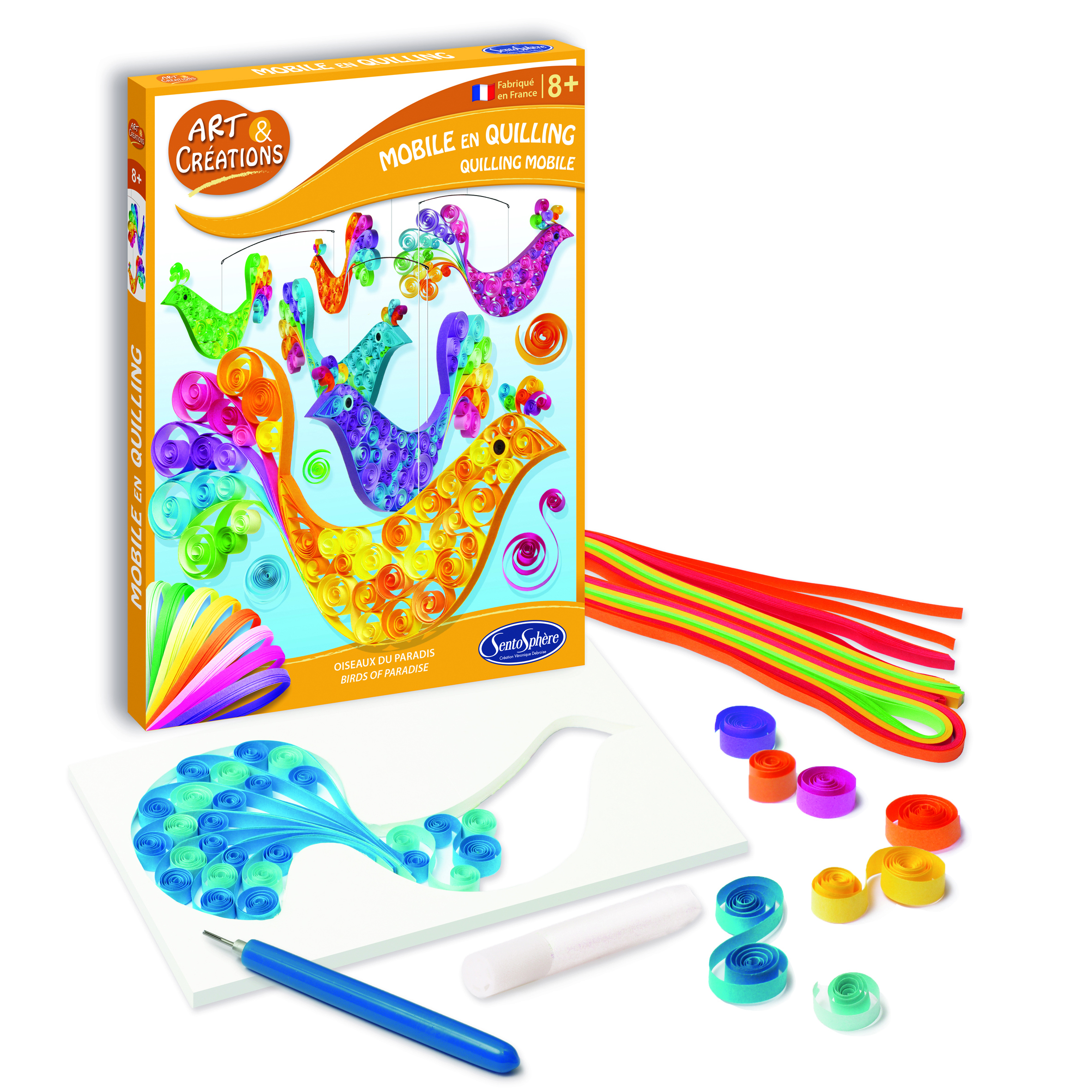 Kit mobile en quiling - oiseaux