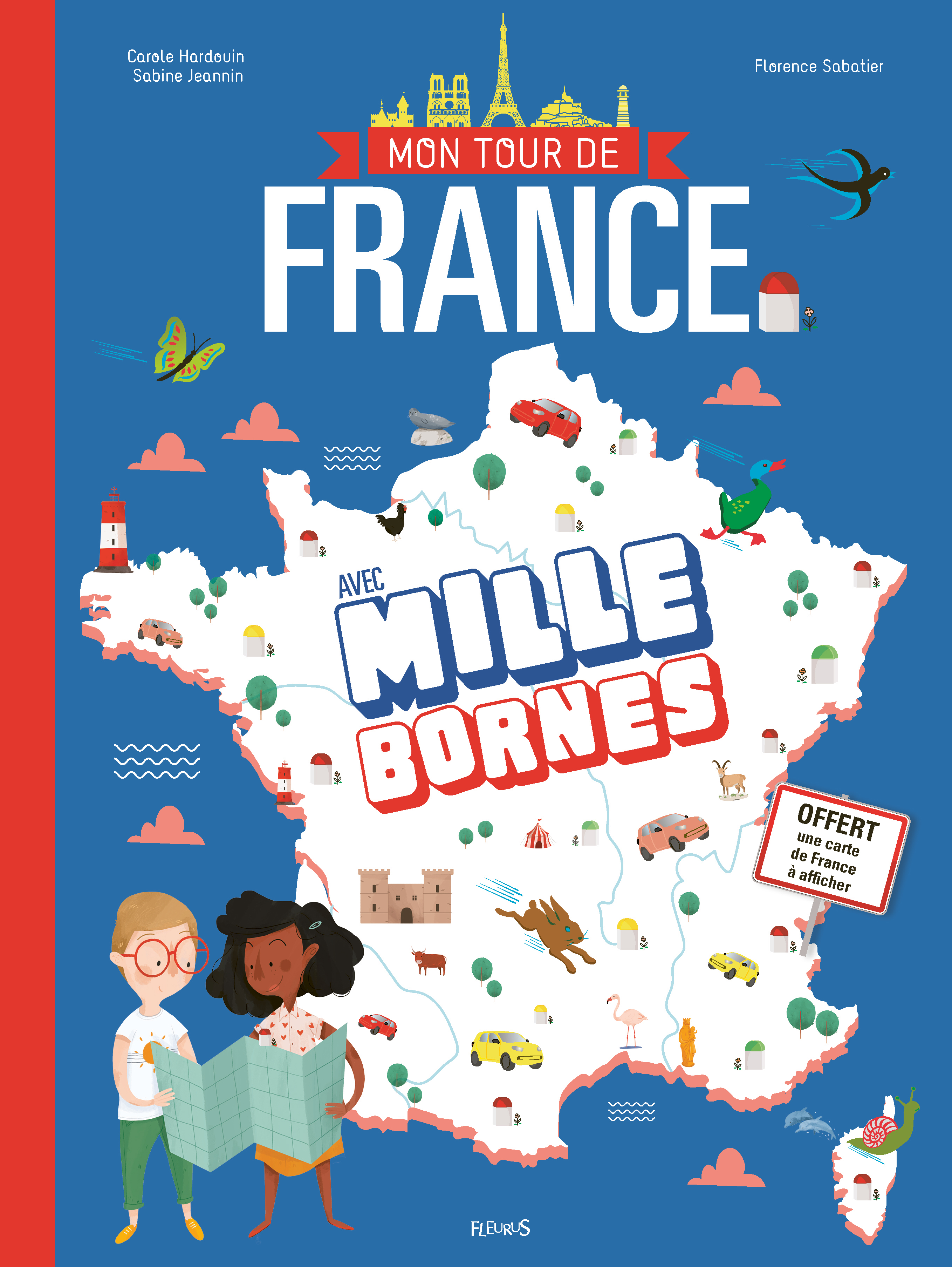 Mon tour de France avec Mille bornes - Avec une carte de France à afficher