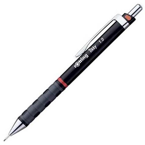 Porte-mines Rotring Tikky II - calibré - mine 1,0 mm - noir