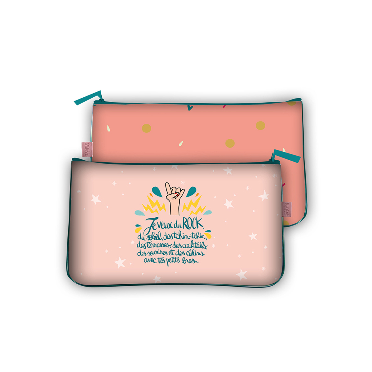 Porte-monnaie Mathou je veux du rock - 12x8 cm