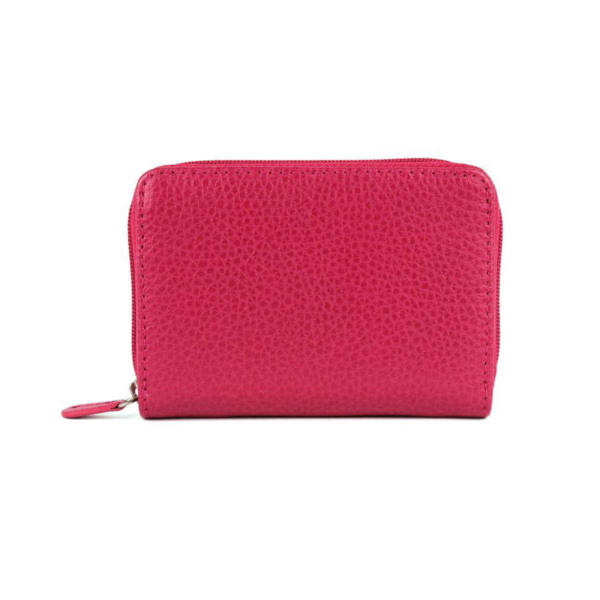 Porte-monnaie - cuir grainé - FRENCHY - Rose