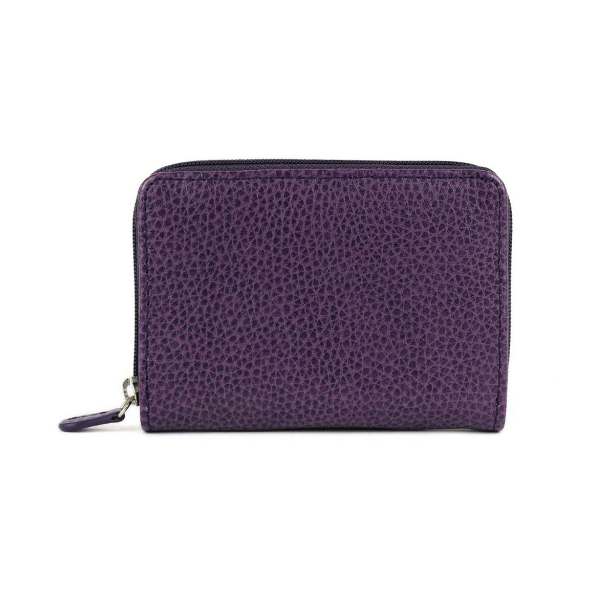 Porte-monnaie - cuir grainé - FRENCHY - Violet 