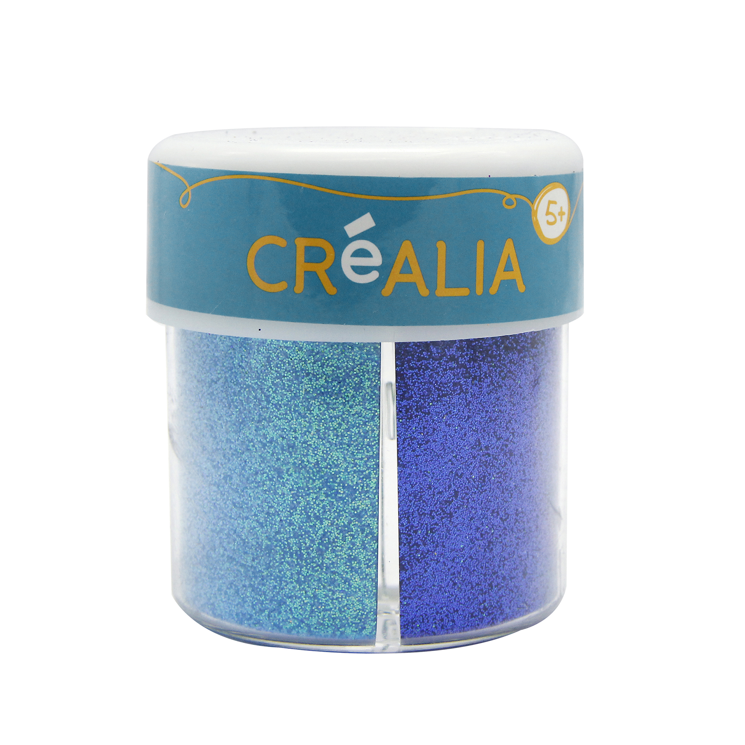 Paillettes mix Bleu - Flacon de 80gr - Créalia