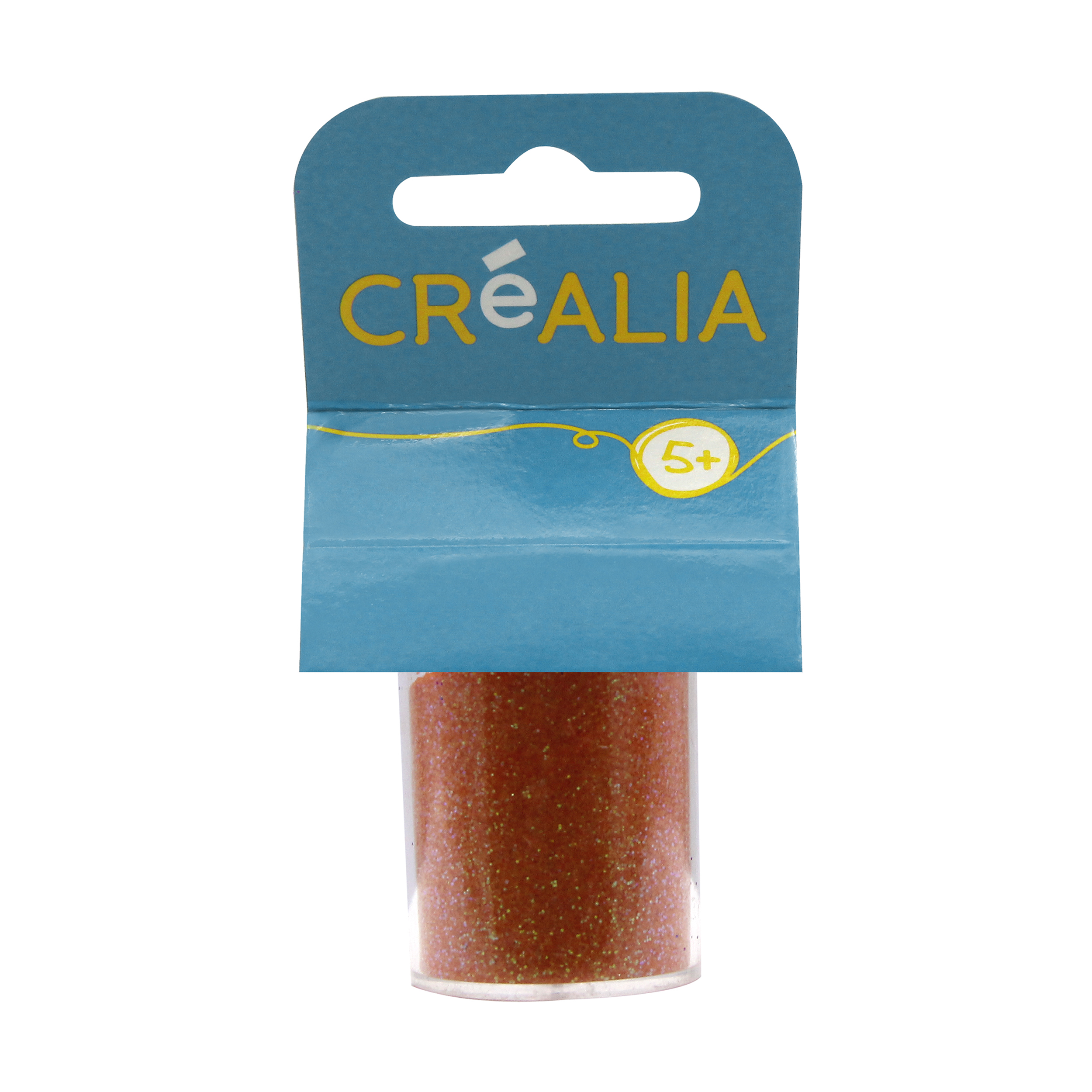 Paillettes en flacon de 10gr - Orange fluo - Créalia