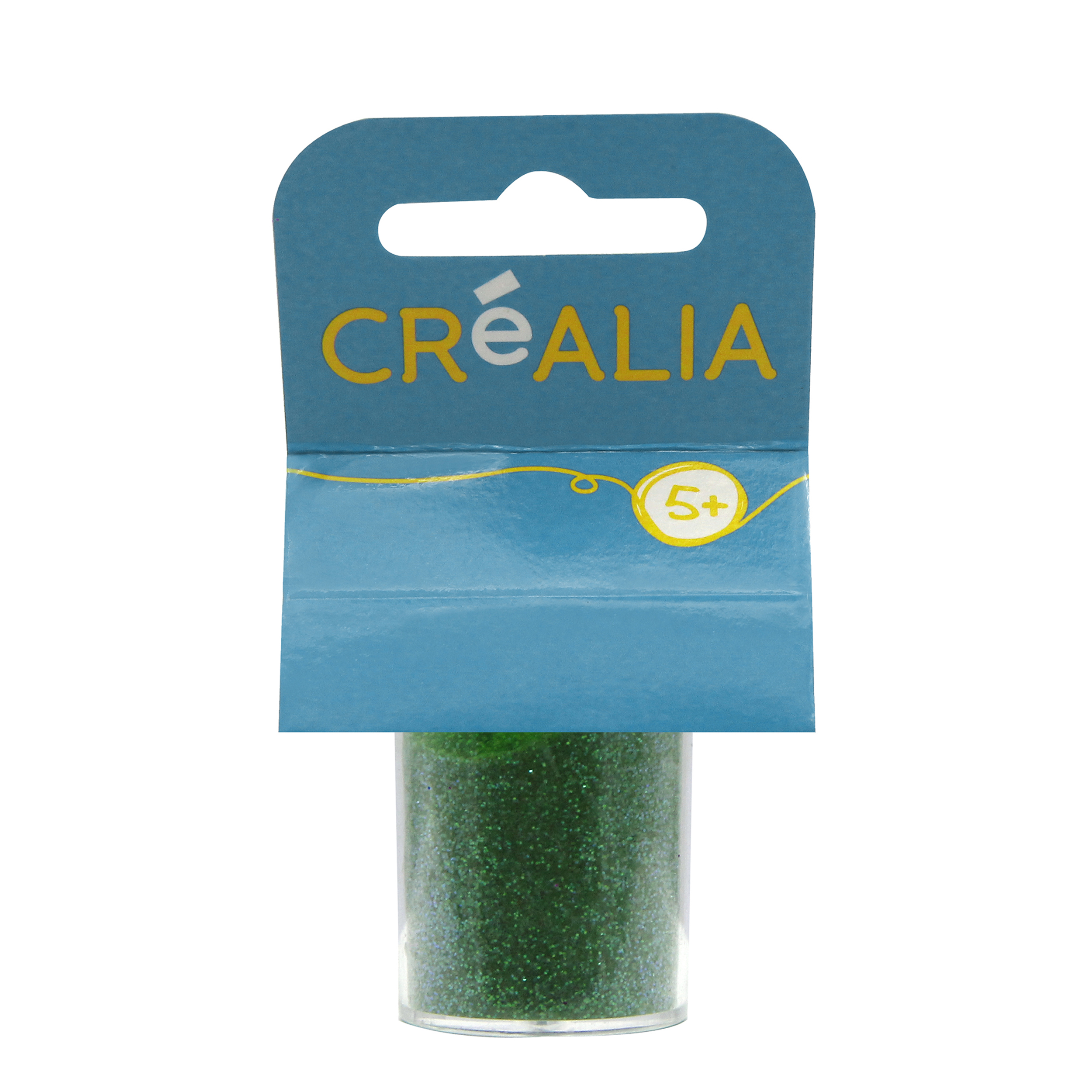 Paillettes en flacon de 10gr - Vert fluo - Créalia