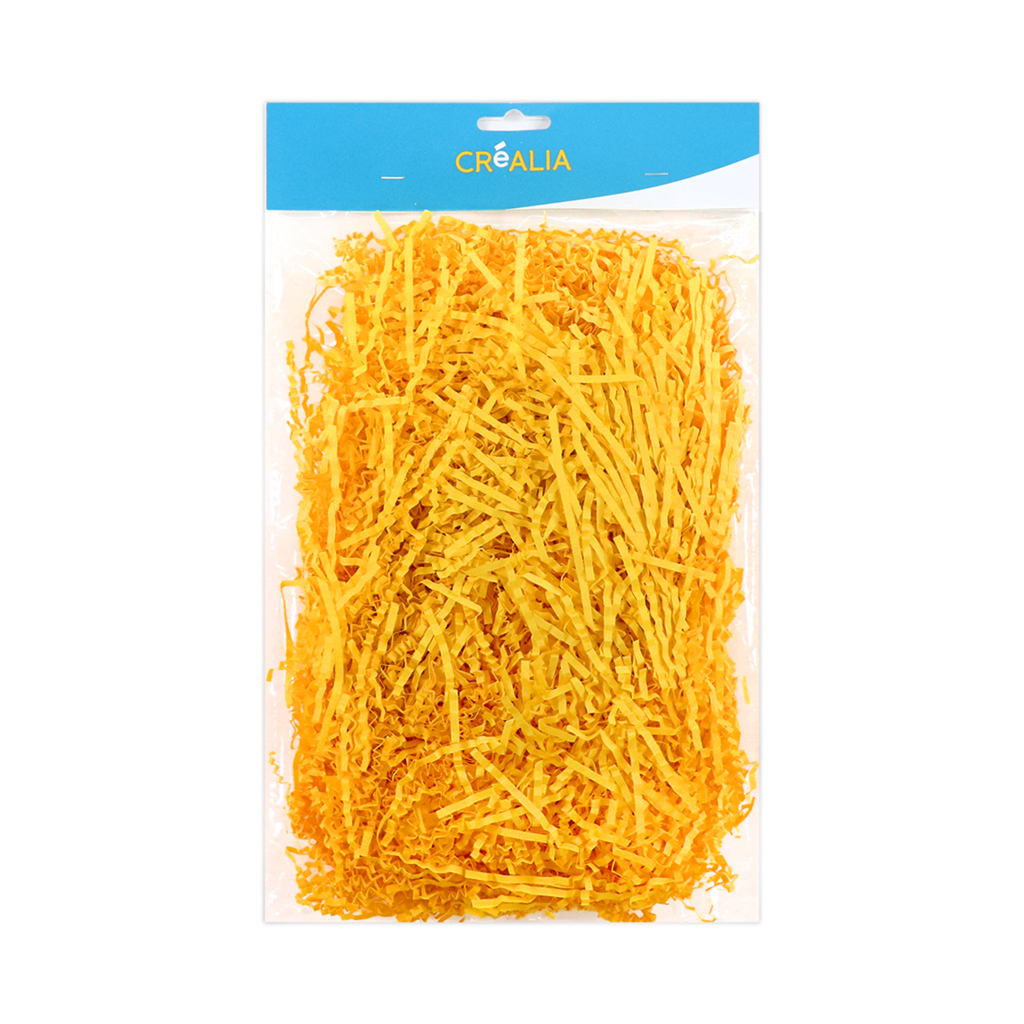 Paille de papier - jaune - 80g - Cultura Collection Pâques 