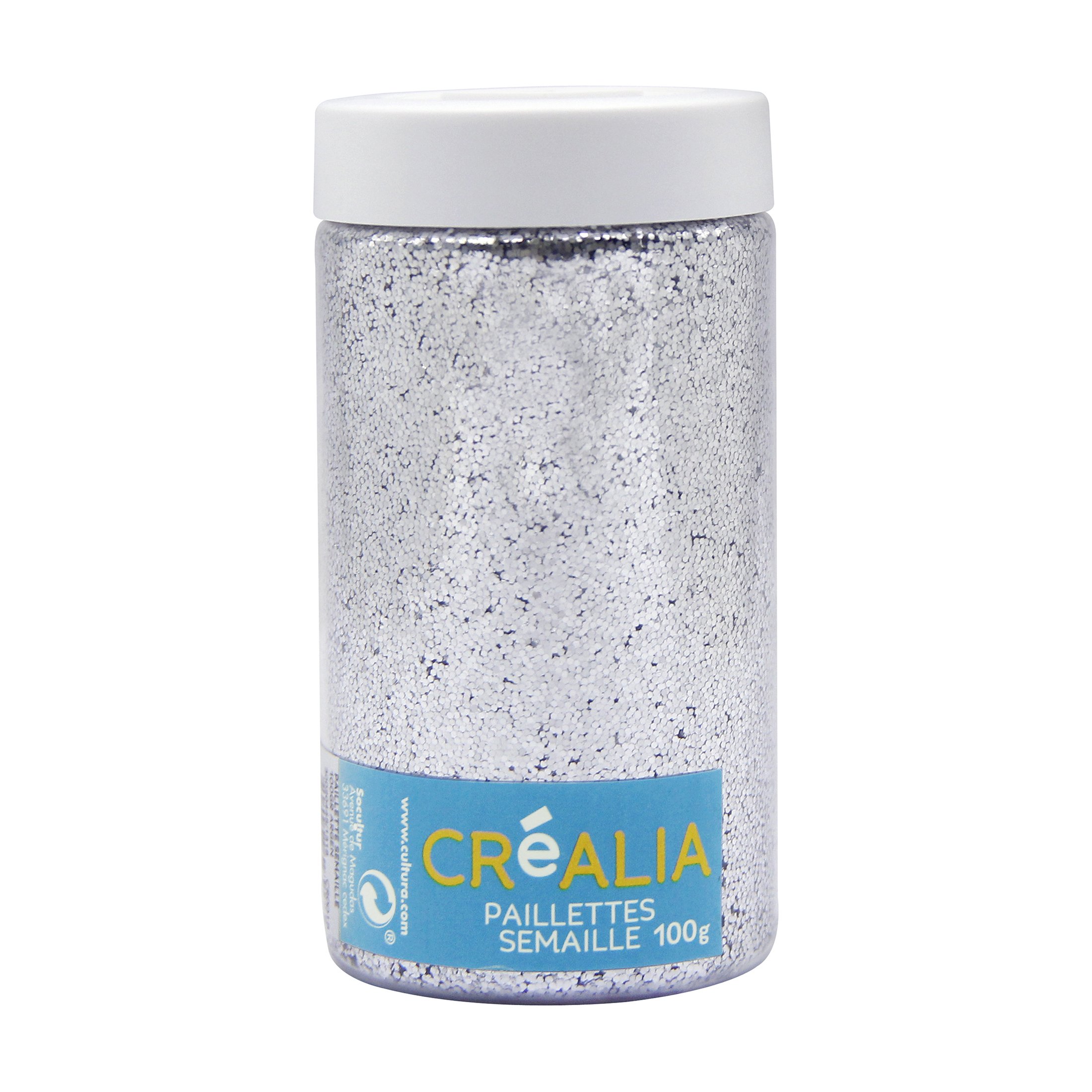 Paillettes semaille 100g - argent - Créalia