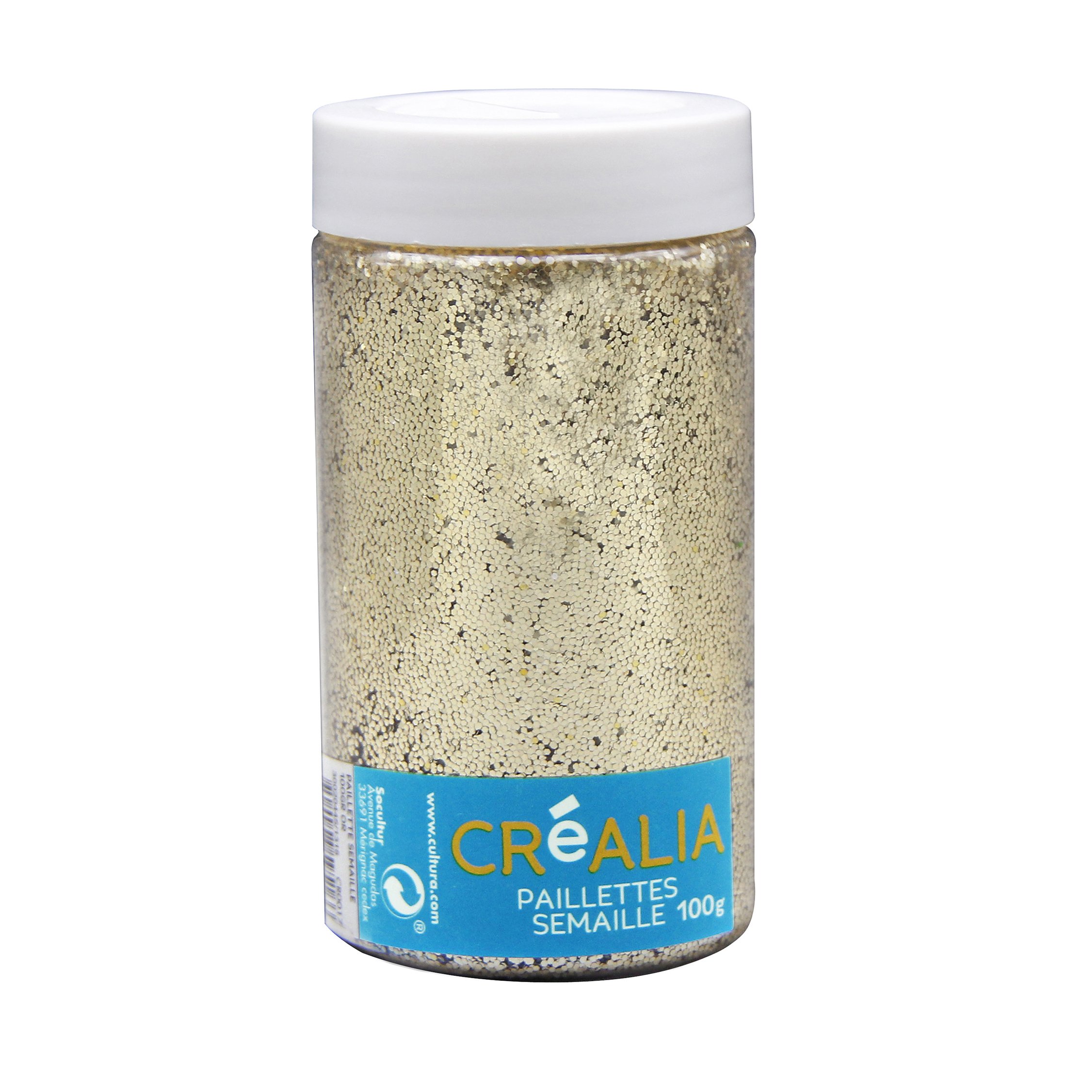 Paillettes semaille 100g - or - Créalia