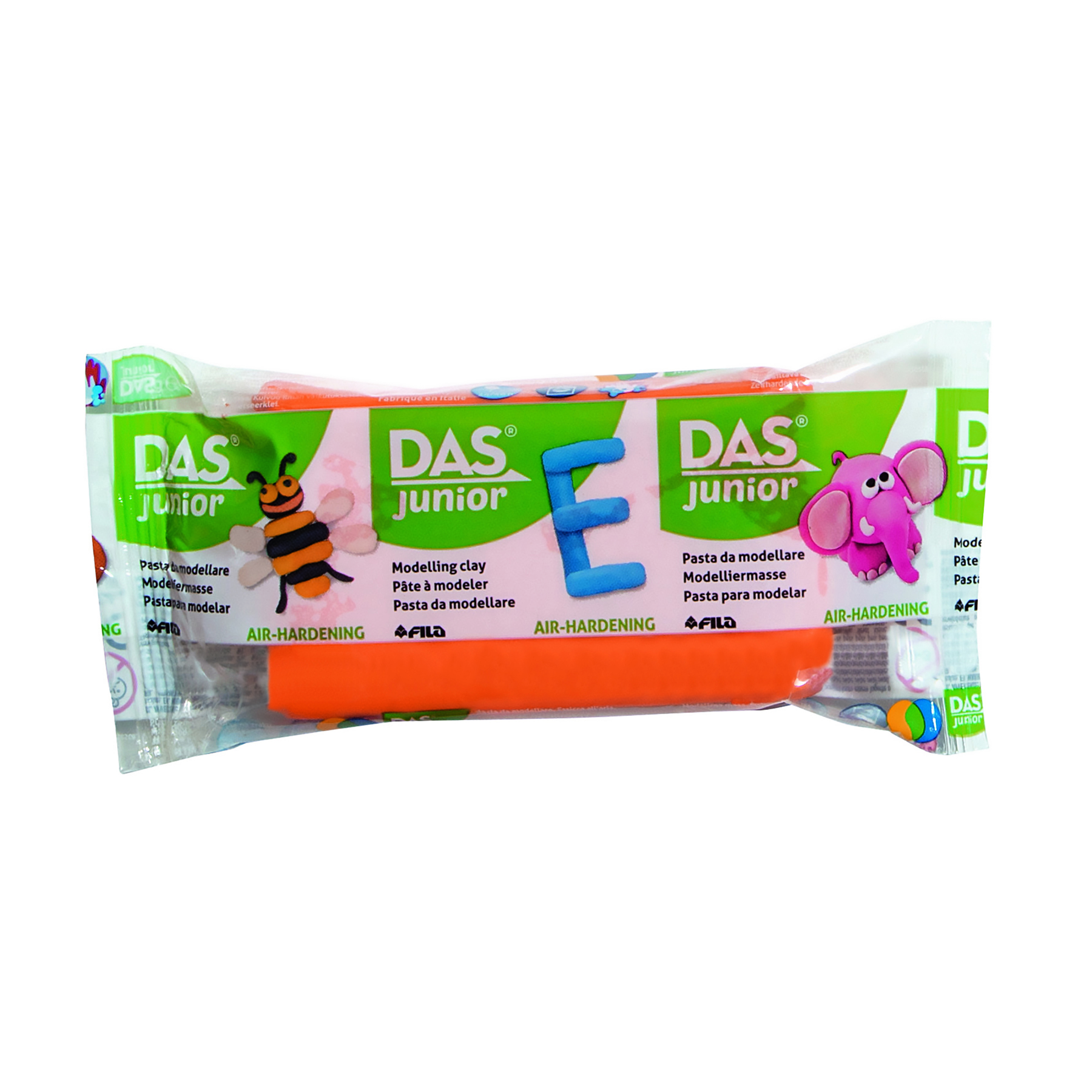 Pain de pâte auto-durcissante DAS junior - Orange - 100g