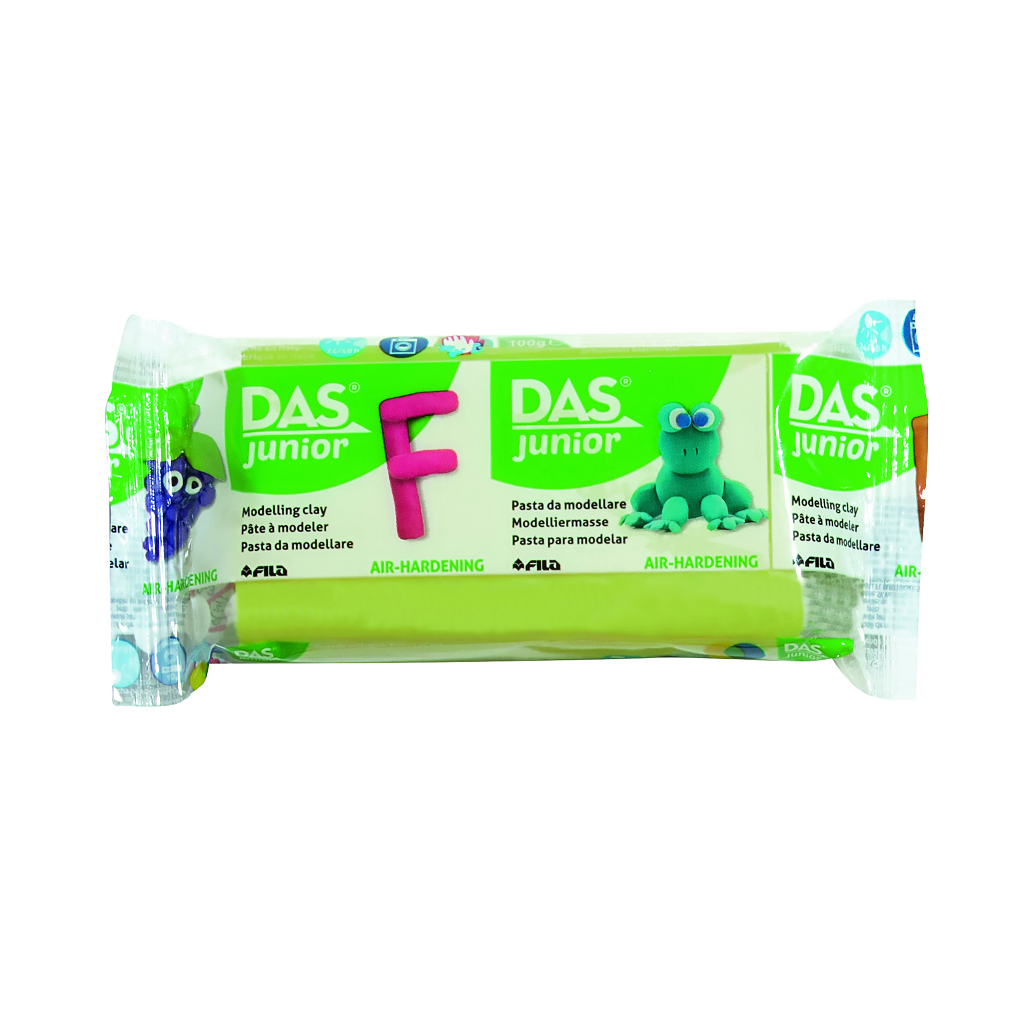 Pain de pâte auto-durcissante DAS junior - Verte - 100g