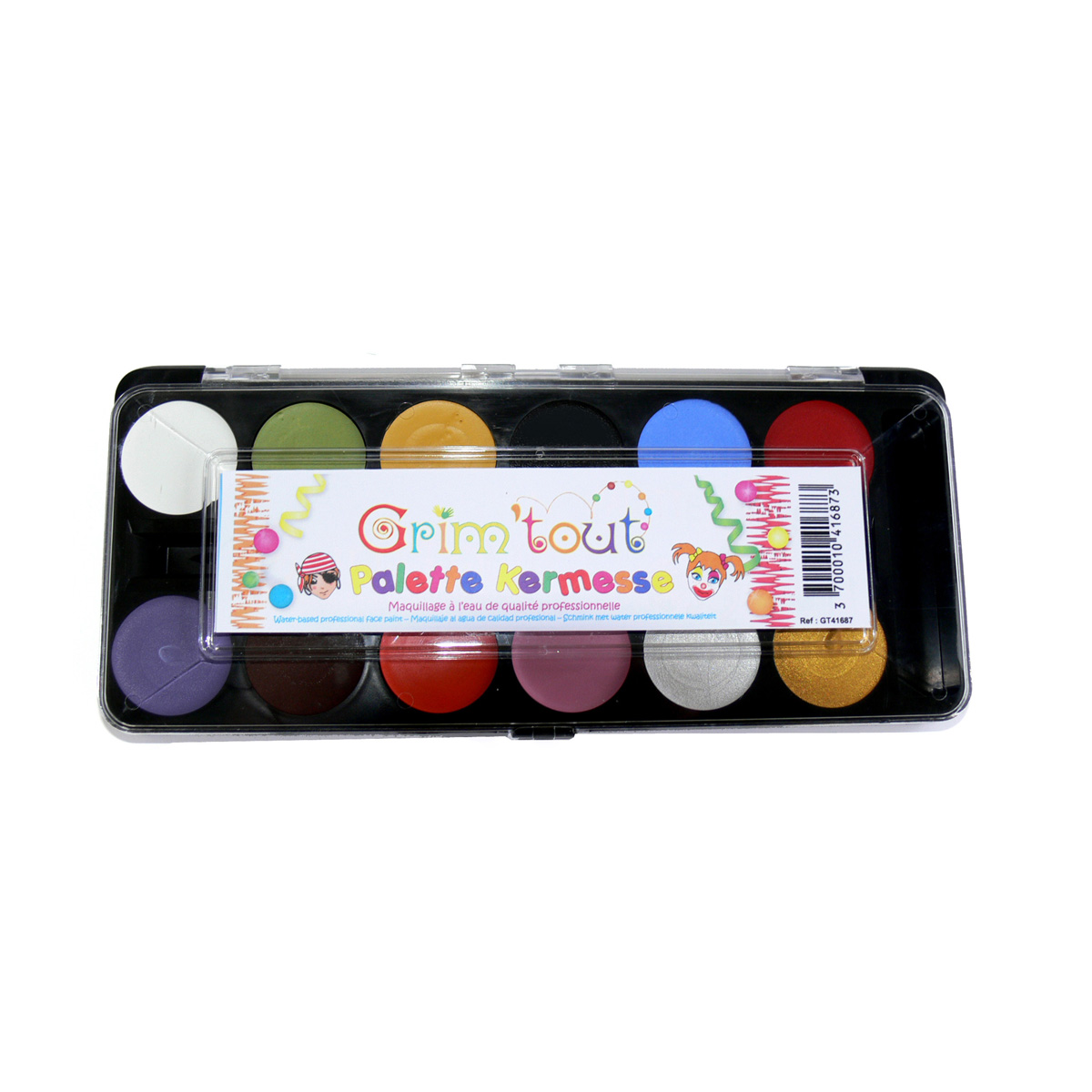 Palette 12 couleurs - Kermesse - Grim'Tout