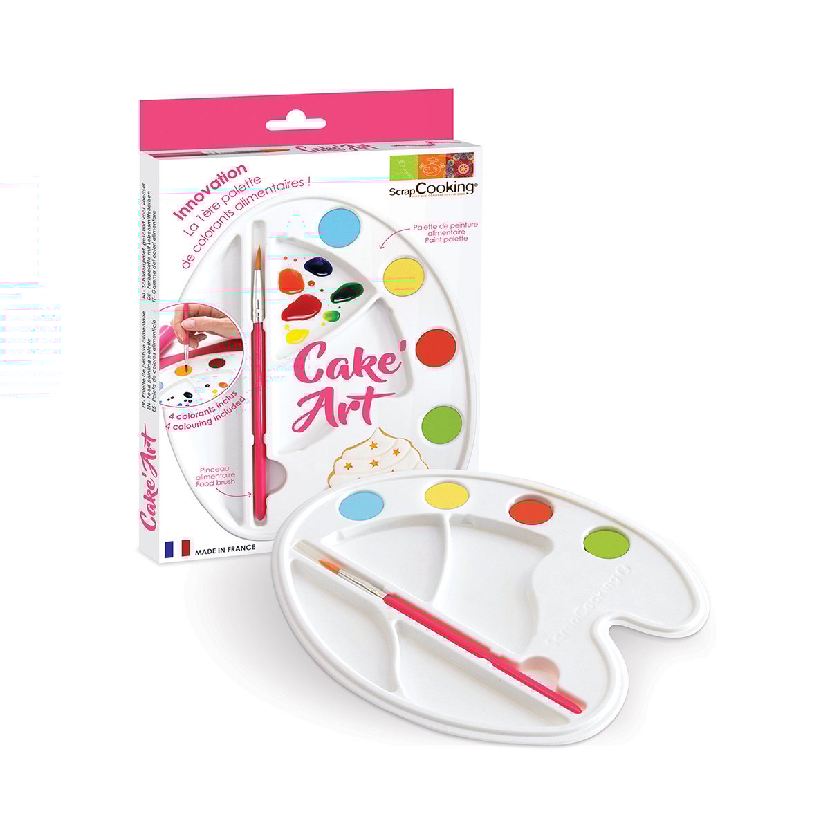 Palette de peinture alimentaire «Cake 'Art» - Scrapcooking