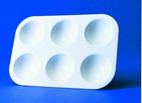 Palette plastique rectangulaire 6 alvéoles