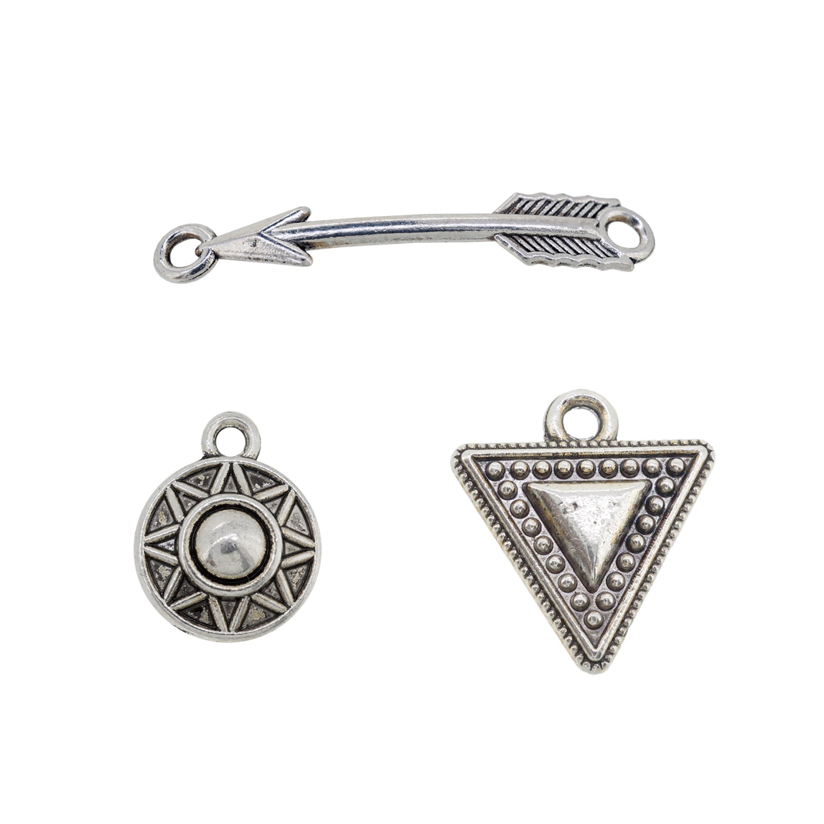 3 pampilles métal - flèche 