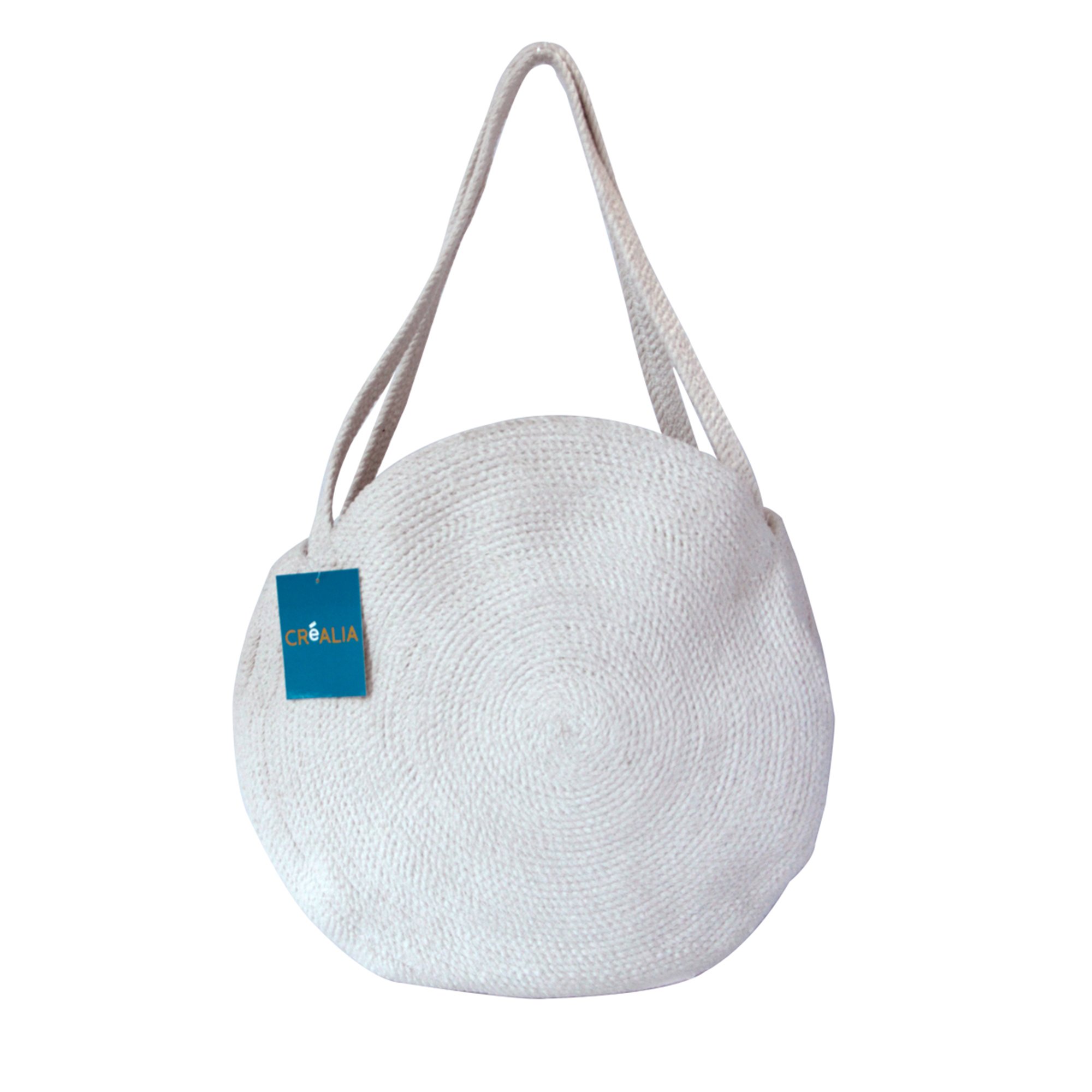 PANIER ROND D42CM COTON BEIGE