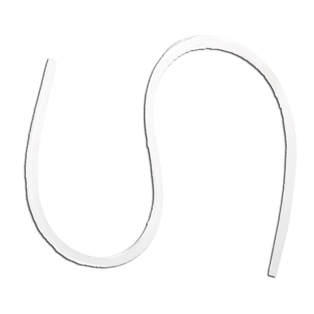 100 bandes de papier blanc - Quilling - 50x0,3cm