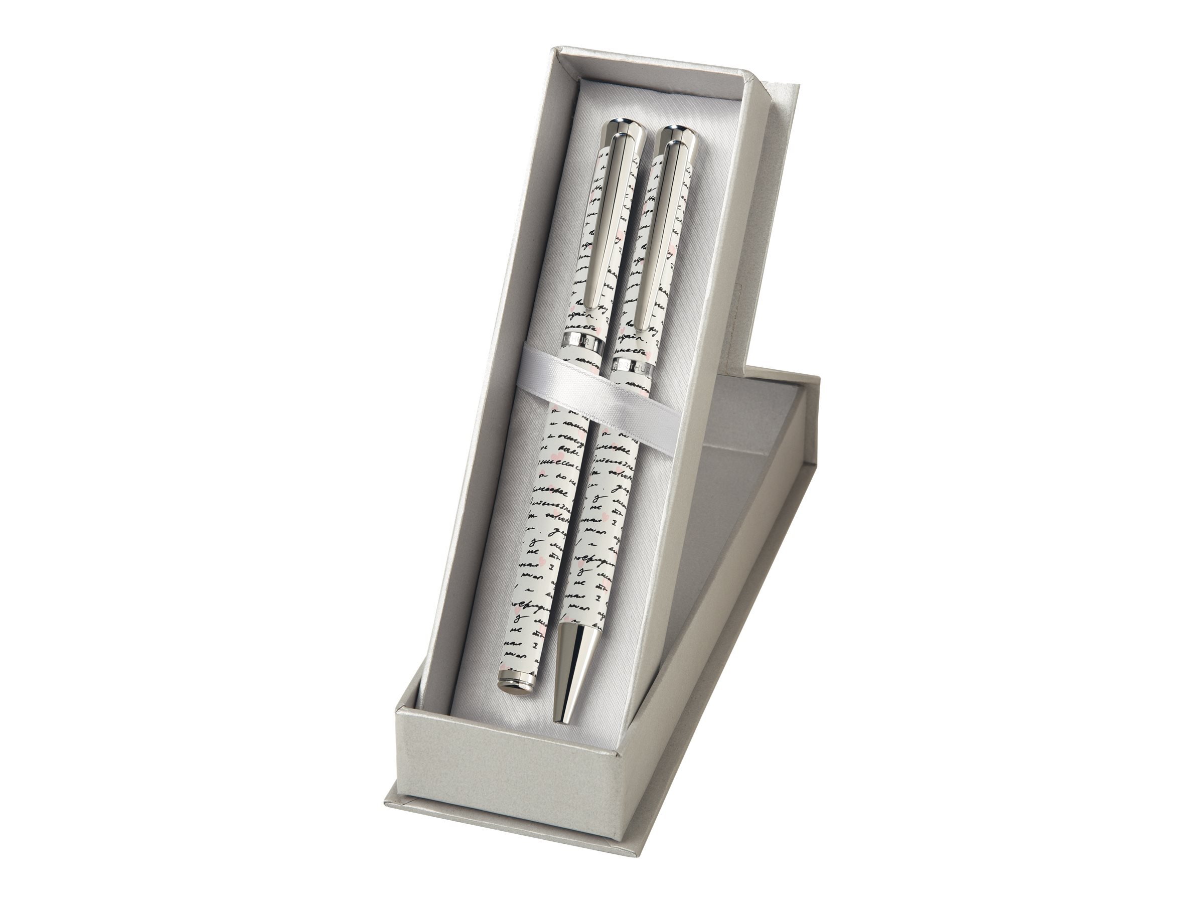 Parure bille et plume Syllabe - blanc