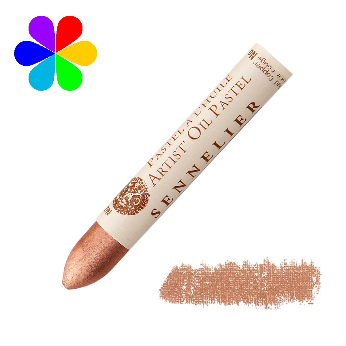 Pastel huile Irisé cuivre rouge