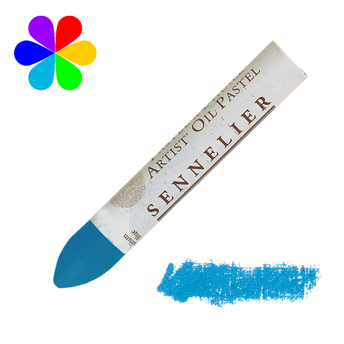 Pastel huile Sennelier bleu céruléum n°3