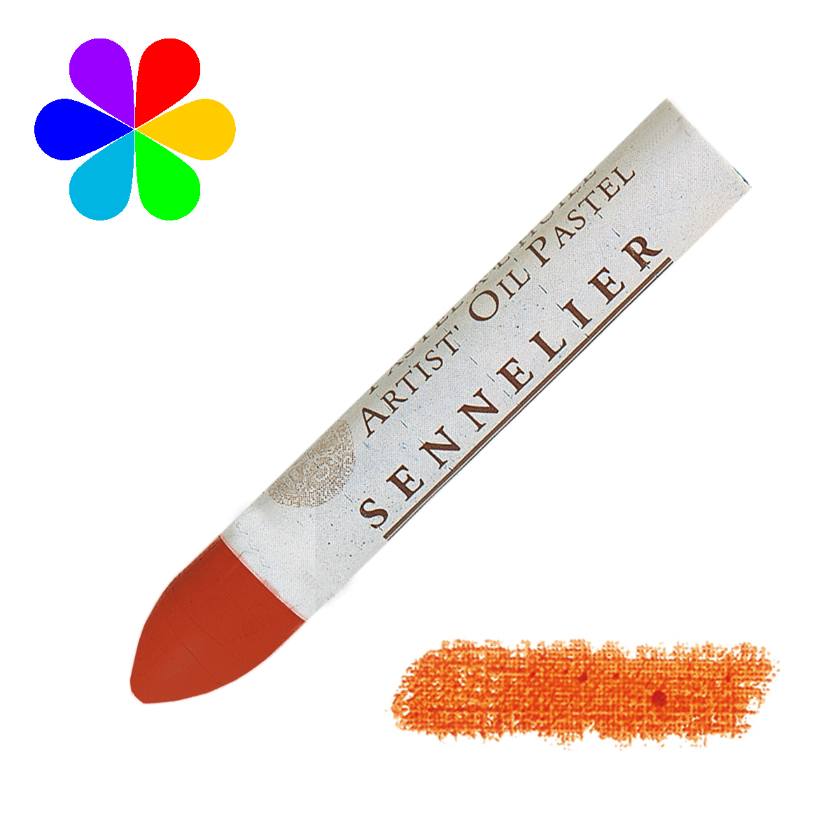 Pastel huile Sennelier orange de mars n°