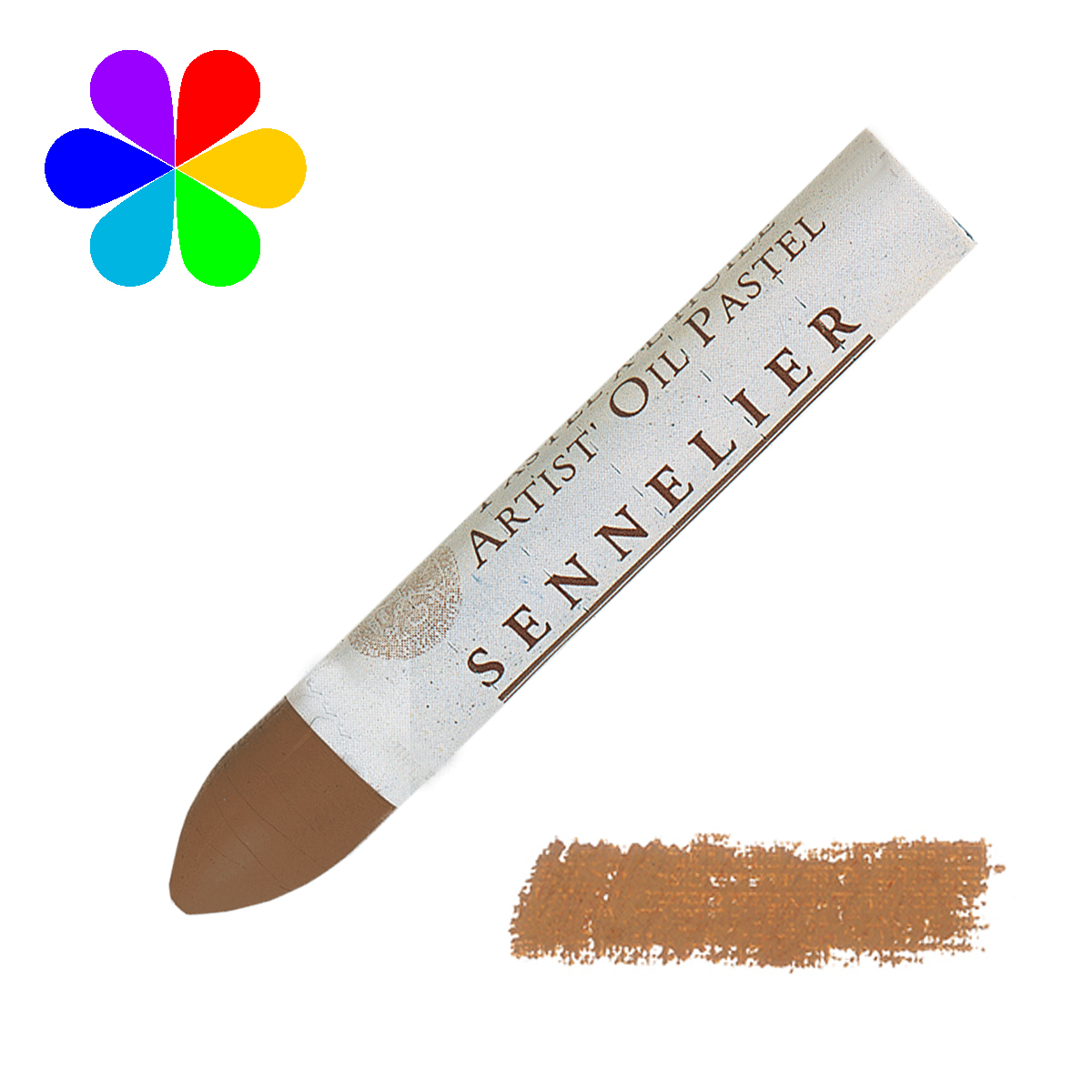 Pastel huile Sennelier terre ombria n°24