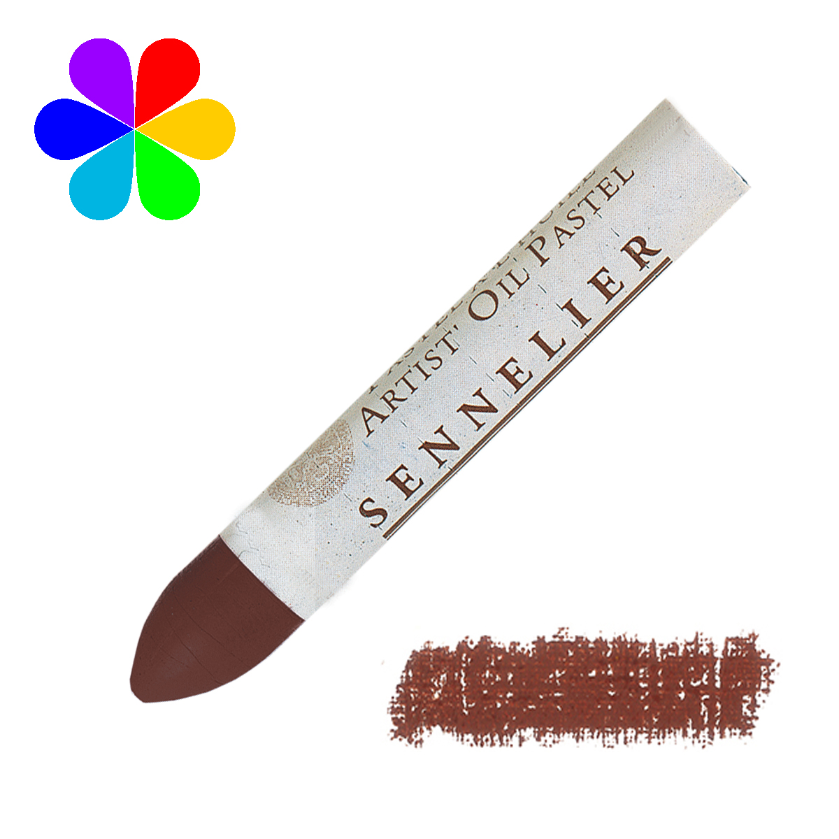 Pastel huile Sennelier terre Sienne