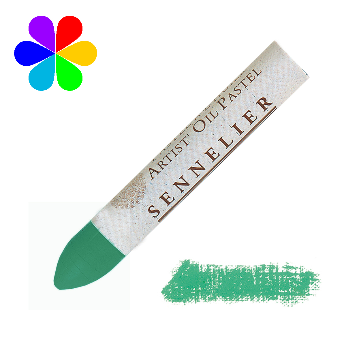 Pastel huile Sennelier vert de baryte
