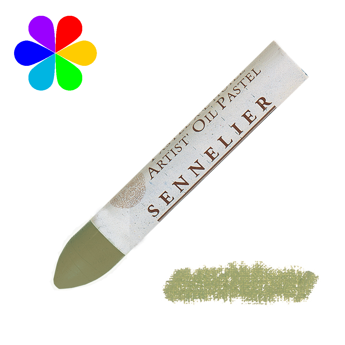 Pastel huile Sennelier vert olive n°46
