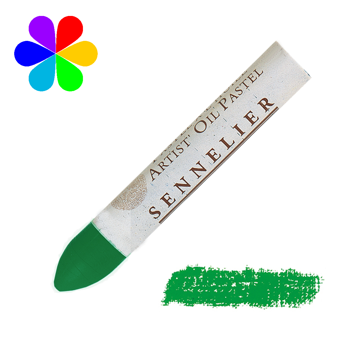 Pastel huile Sennelier vert permanent clair