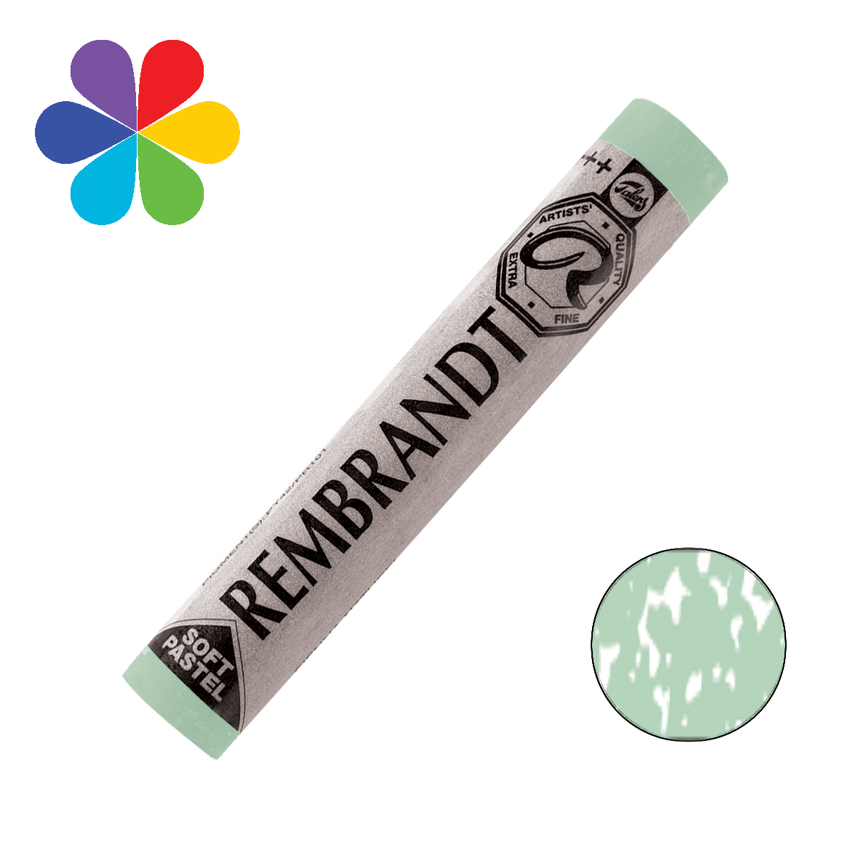 Pastel tendre - Vert cinabre foncé 10 n°627.10 - Rembrandt