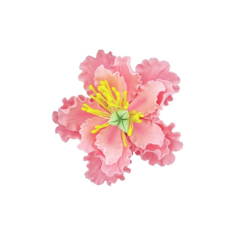 Pivoine rose en pastillage - 10 cm - Gatodéco