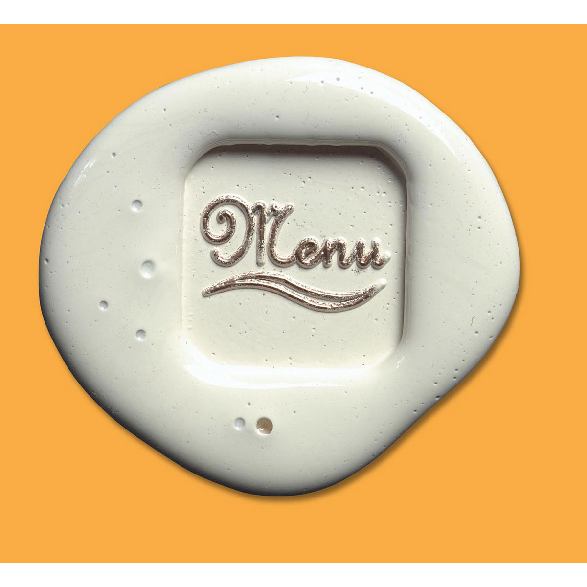 Pastille laiton sur broche - Menu