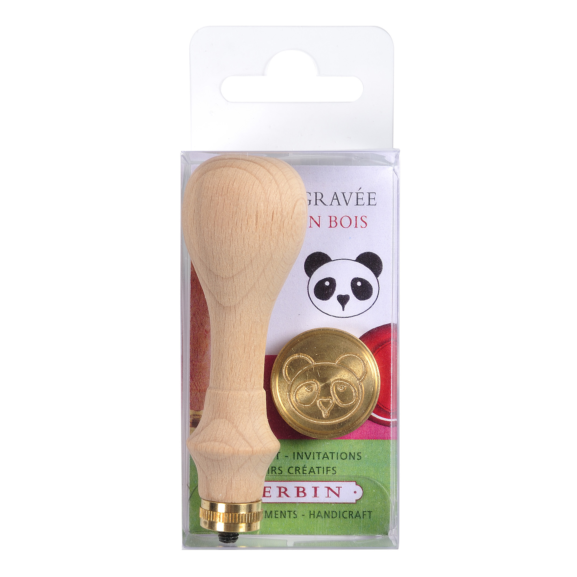 Set pastille panda et manche en bois