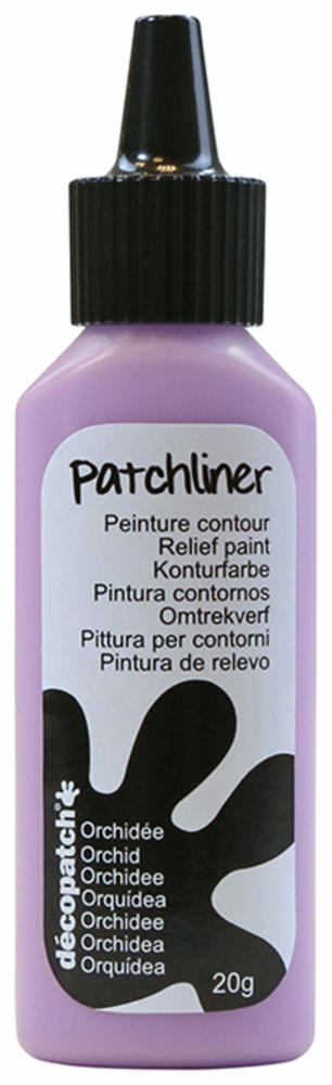 Peinture contour - Patchliner - Orchidée Mat - 20 g - Décopatch